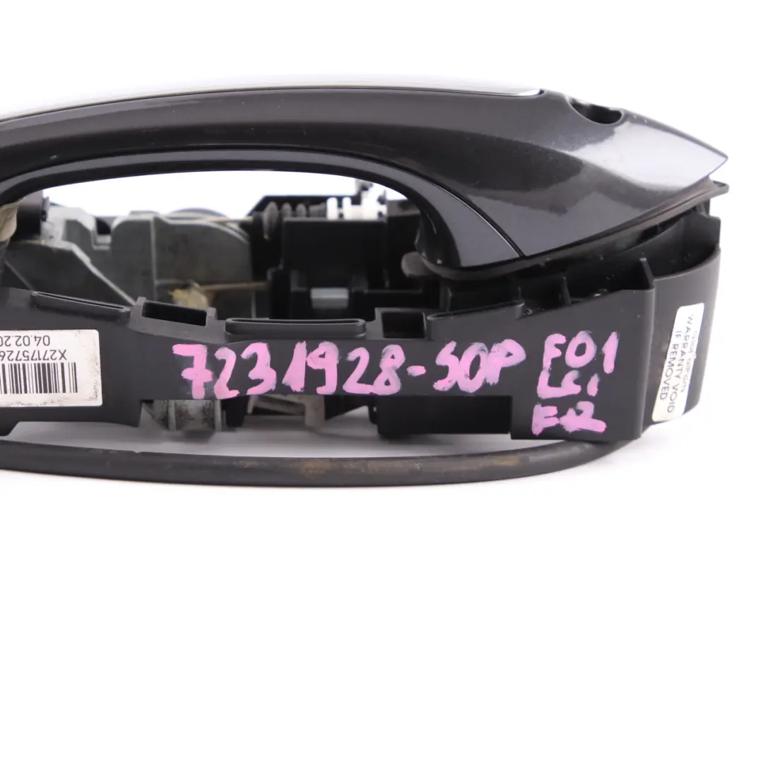 Door Handle BMW F01 F10 F11 Grab Outside Front Right O/S Black Sapphire Metallic to with Part number 7231928 Door Handle BMW F01 F10 F11 Grab Outside Front Right O/S Black Sapphire Metallic - SKU rhd-7231928-BS2 - Part number 7231928