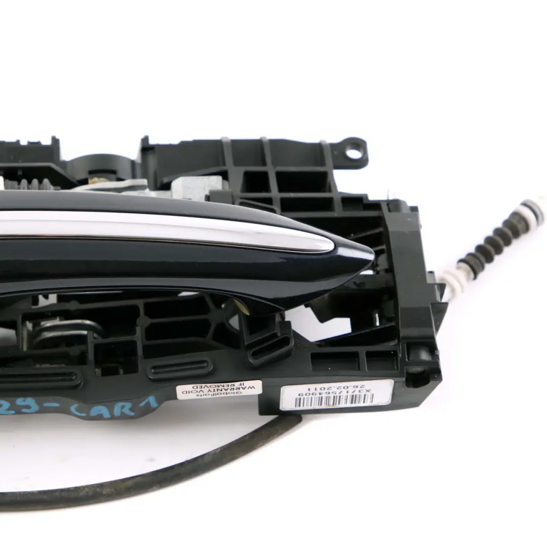 Outside Door Handle Front Left N/S Carbonschwarz Black to BMW 5 7 Series F10 F01 with Part number 7297439 BMW 5 7 Series F10 F01 Outside Door Handle Front Left N/S Carbonschwarz Black - SKU rhd-7231929-CAR1 - Part number 7297439