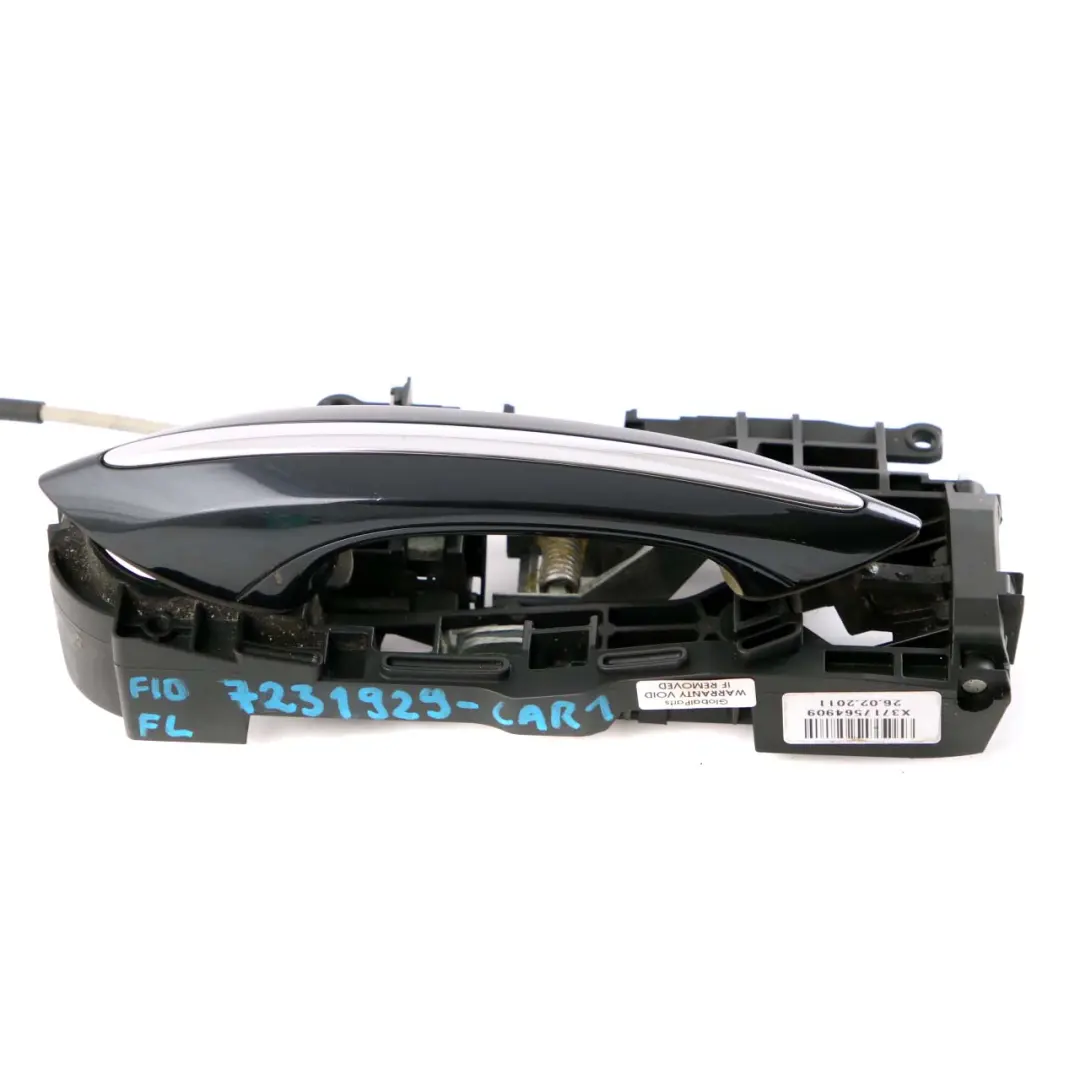 BMW 5 7 Series F10 F01 Outside Door Handle Front Left N/S Carbonschwarz Black - SKU rhd-7231929-CAR1 - Part number 7297439