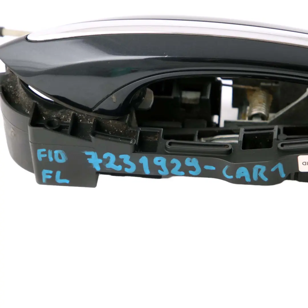 BMW 5 7 Series F10 F01 Outside Door Handle Front Left N/S Carbonschwarz Black - SKU rhd-7231929-CAR1 - Part number 7297439