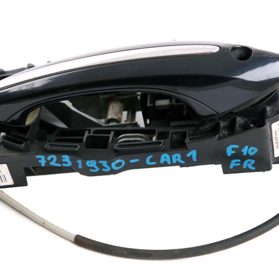 BMW 5 7 Series F10 F01 Outside Door Handle Front Right O/S Carbonschwarz Black - SKU rhd-7231930-CAR1 - Part number 7297439