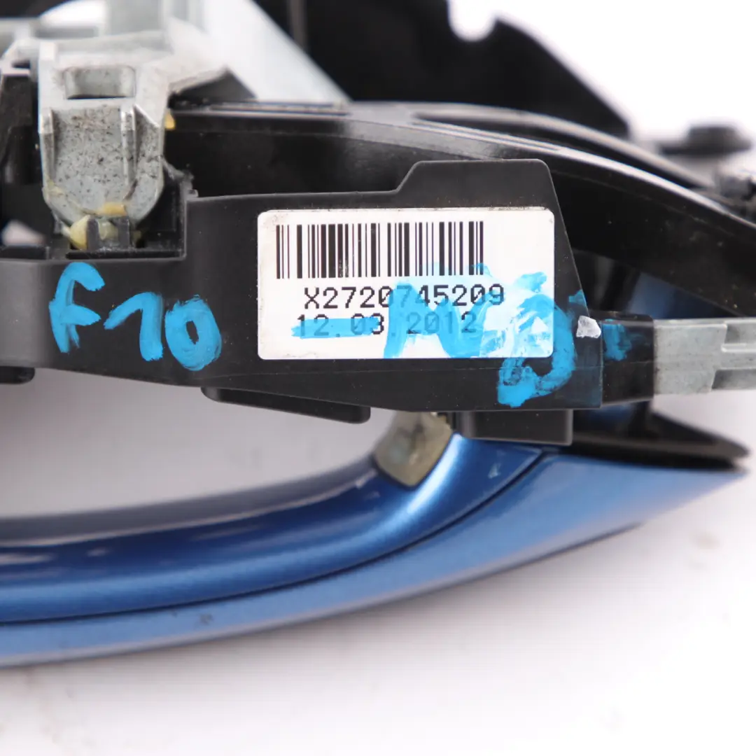 Door Handle BMW F10 F11 F01 Front Right O/S Grab Monte Carlo Blue B05 to with Part number 7231932 Door Handle BMW F10 F11 F01 Front Right O/S Grab Monte Carlo Blue B05 - SKU rhd-7231932-MCB - Part number 7231932