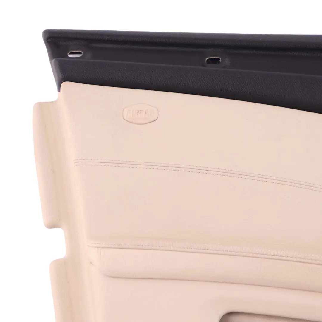BMW 5 E60 E61 LCI Front Left N/S Door Card Trim Panel Leather Cream Beige - SKU rhd-7233425 - Part number 7233425