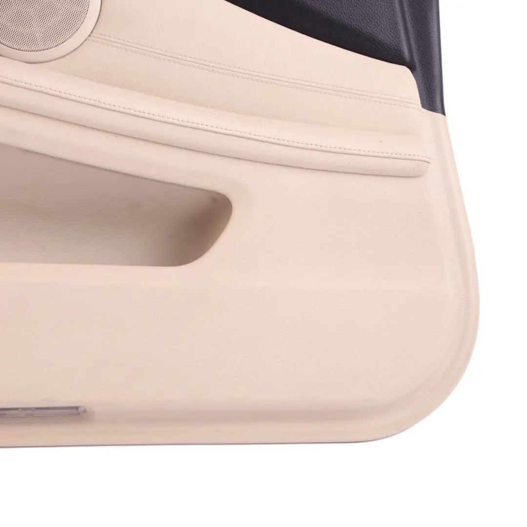 Front Left N/S Door Card Trim Panel Leather Cream Beige to BMW 5 E60 E61 LCI with Part number 7233425 BMW 5 E60 E61 LCI Front Left N/S Door Card Trim Panel Leather Cream Beige - SKU rhd-7233425 - Part number 7233425