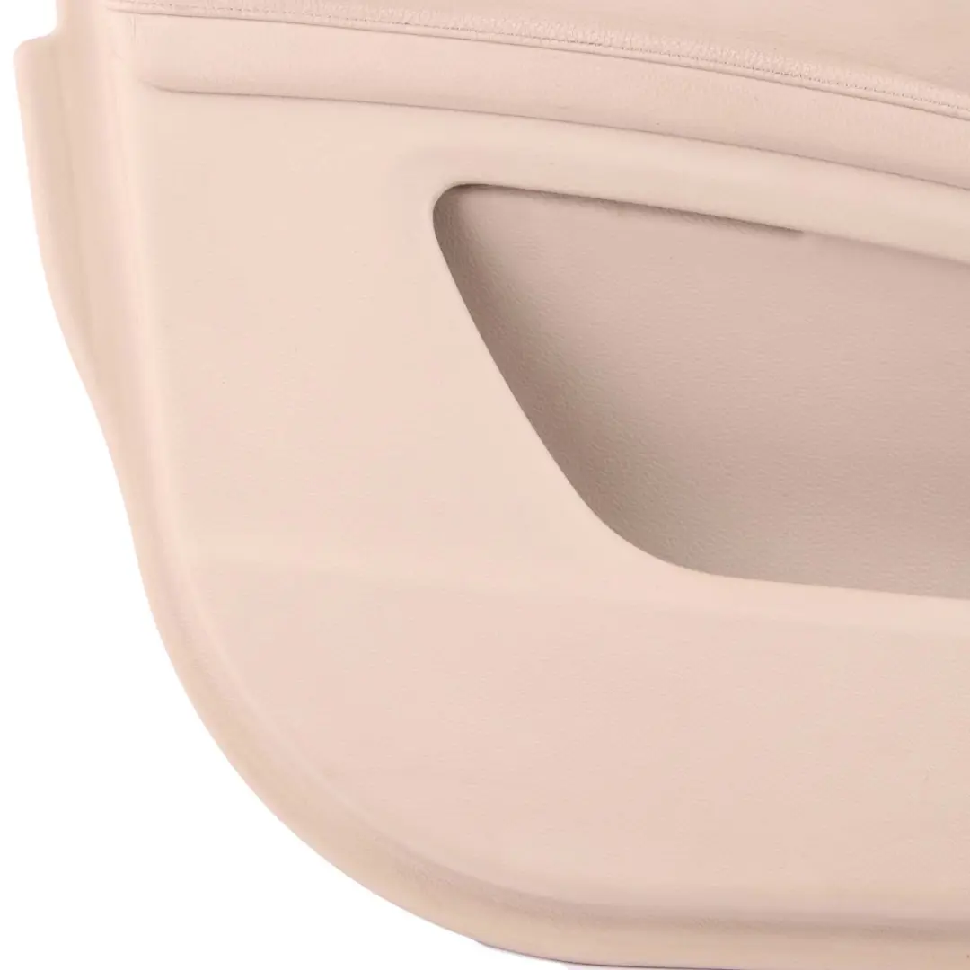 BMW 5 E60 E61 LCI Front Left N/S Door Card Trim Panel Leather Cream Beige - SKU rhd-7233425 - Part number 7233425