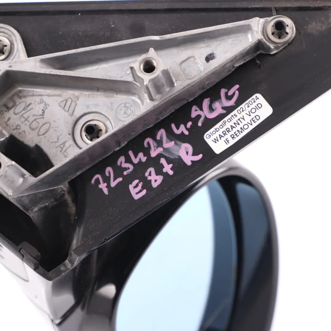 BMW E87 M Sport High Gloss Right Wing Mirror O/S Spacegrau Space Grey Metallic - SKU rhd-7234224-SCG - Part number 7234224
