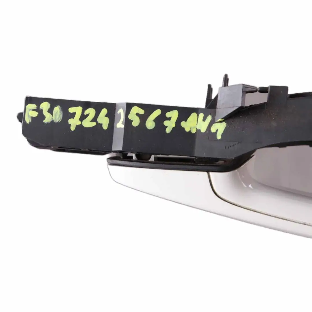 Door Handle BMW F30 F31 Outside Grab Front Left N/S Alpinweiss Alpine White 300 to with Part number 7242567 Door Handle BMW F30 F31 Outside Grab Front Left N/S Alpinweiss Alpine White 300 - SKU rhd-7242567-AW1 - Part number 7242567