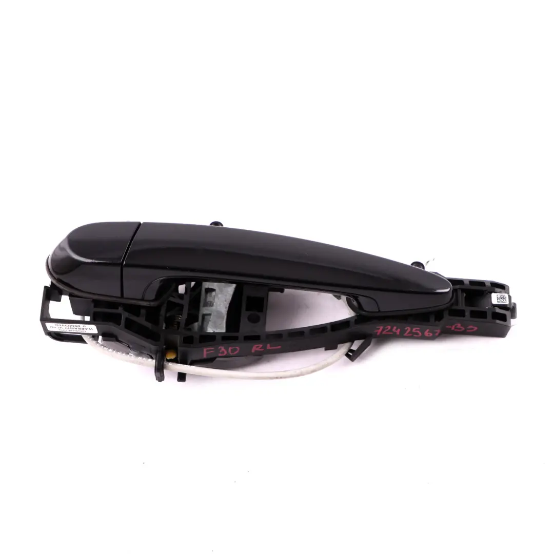 BMW 3 Series F30 F80 M3 Front Left Door N/S Complete Grab Handle Black Sapphire - SKU rhd-7242567-BS - Part number 7242567