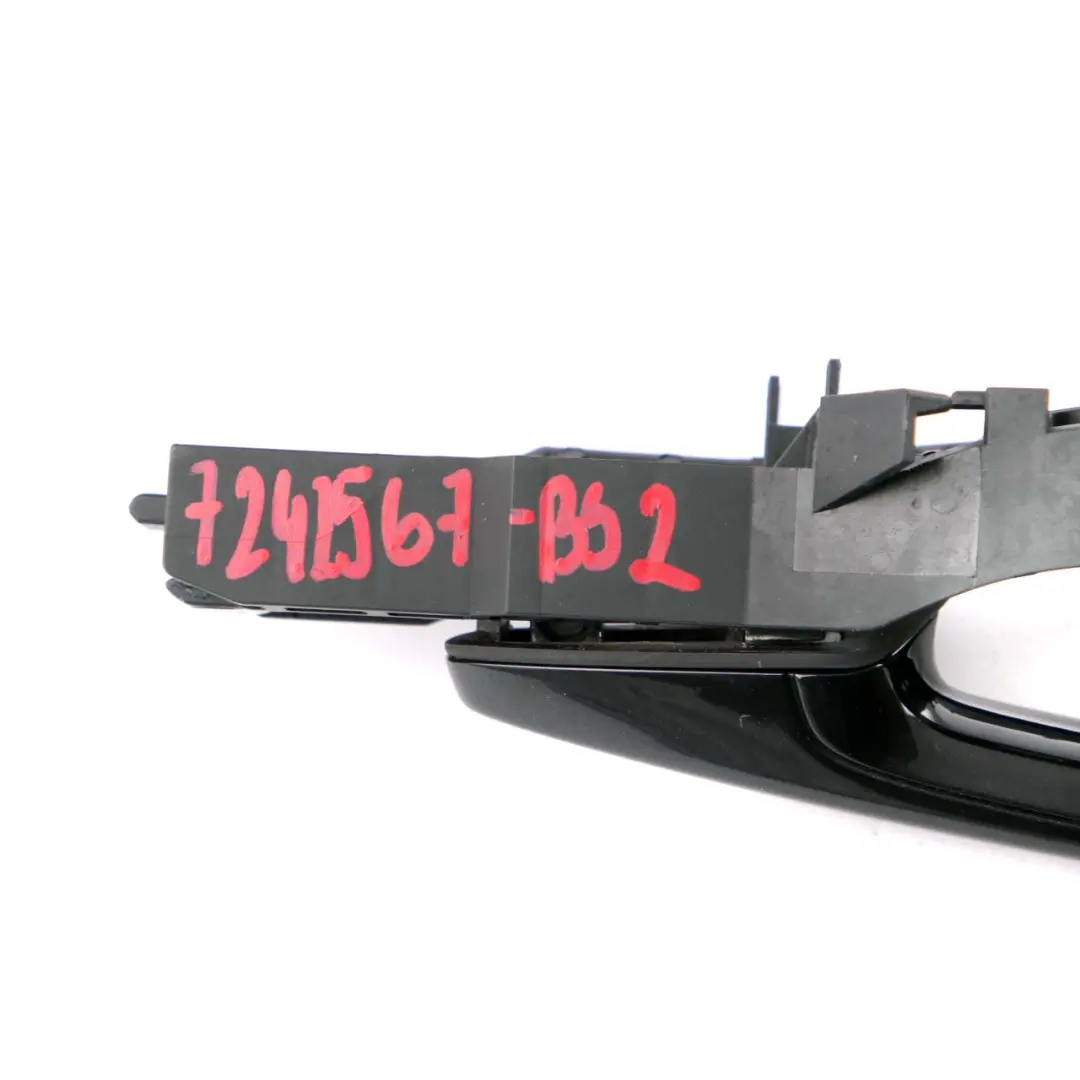 Front Left Outside Door Grab Handle N/S Black Sapphire 475 to BMW 3 F30 F31 3 with Part number 7242567 BMW 3 F30 F31 3 Front Left Outside Door Grab Handle N/S Black Sapphire 475 - SKU rhd-7242567-BS3 - Part number 7242567