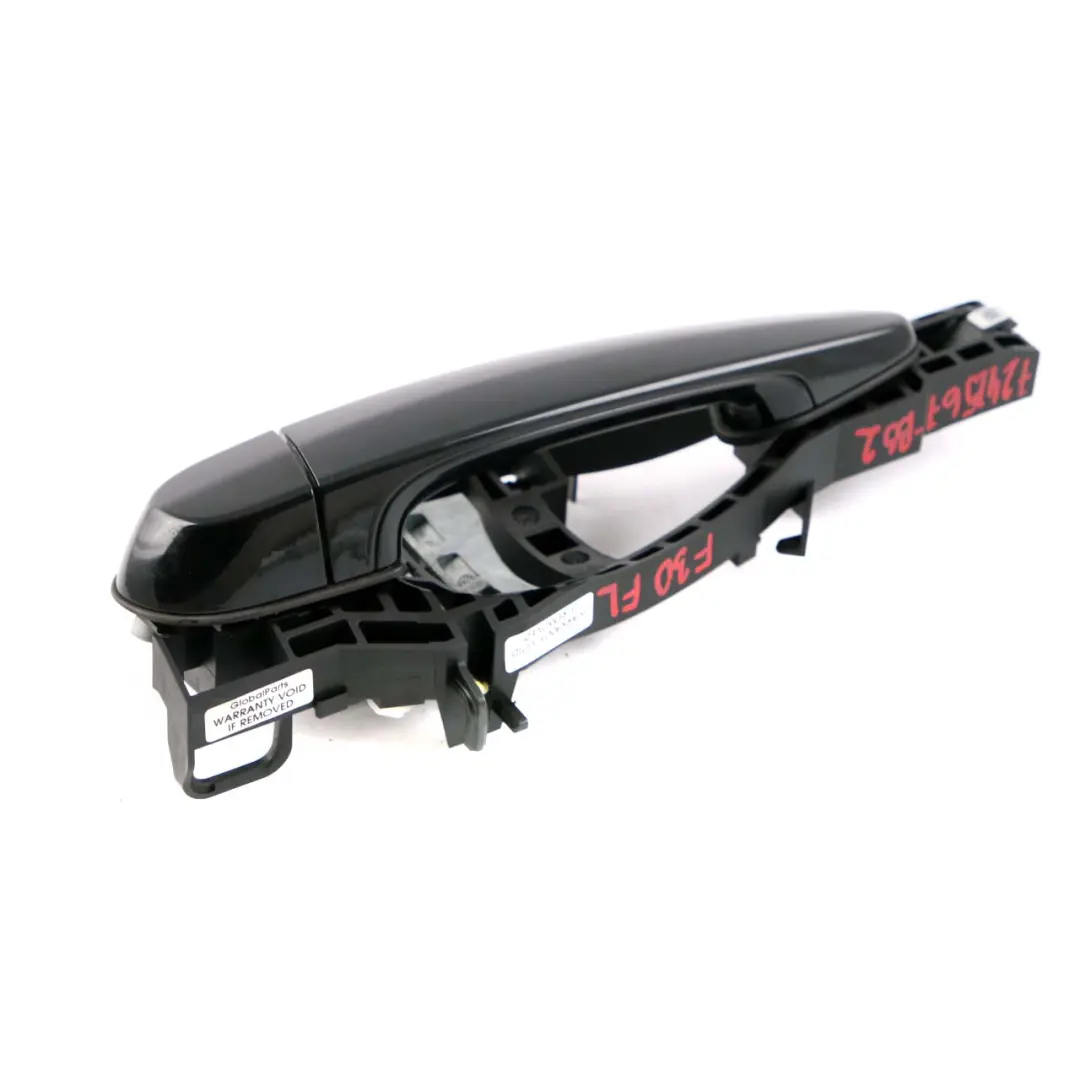 Front Left Outside Door Grab Handle N/S Black Sapphire 475 to BMW 3 F30 F31 3 with Part number 7242567 BMW 3 F30 F31 3 Front Left Outside Door Grab Handle N/S Black Sapphire 475 - SKU rhd-7242567-BS3 - Part number 7242567