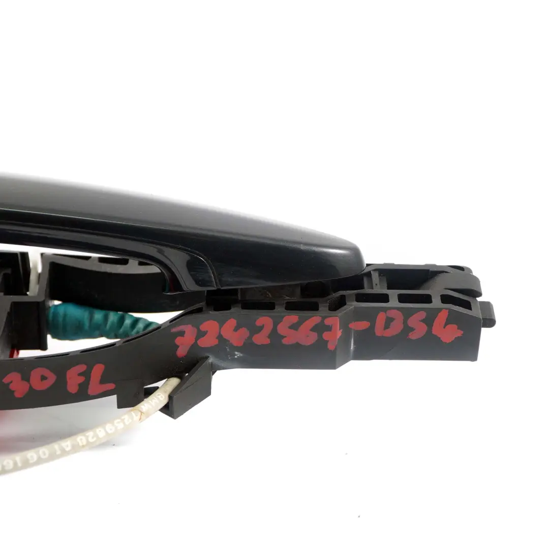 BMW 3 F30 F31 5 Front Left Outside Door Grab Handle N/S Black Sapphire 475 - SKU rhd-7242567-BS5 - Part number 7242567