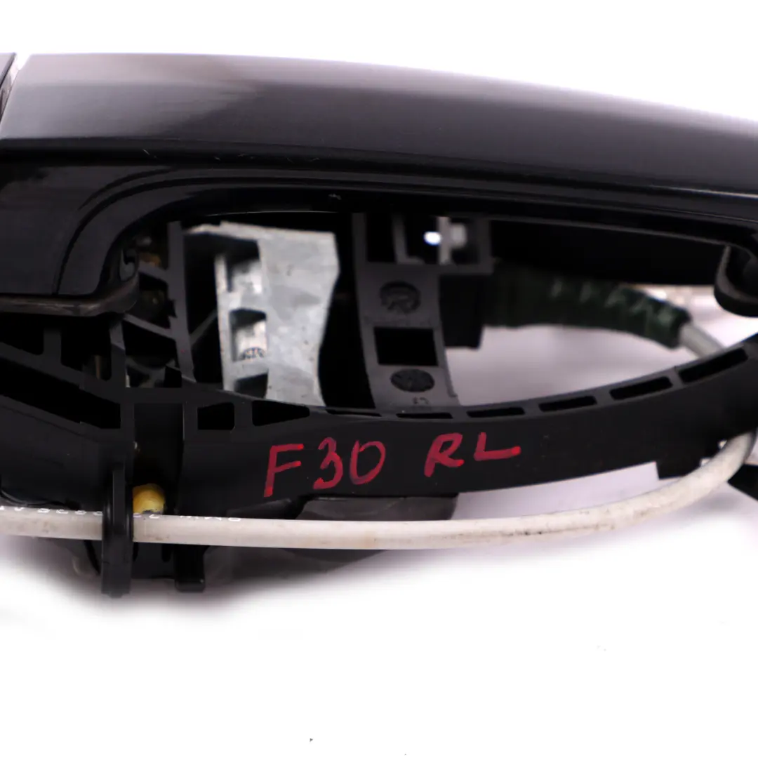 BMW 3 Series F30 F80 M3 Front Left Door N/S Complete Grab Handle Black Sapphire - SKU rhd-7242567-BS - Part number 7242567