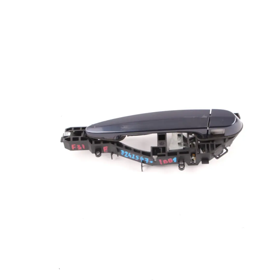  Grab Handle BMW F30 F31 1 Front Left Outside Door Imperial Blau Brillant Blue - SKU rhd-7242567-IBB1 - Part number 7242567