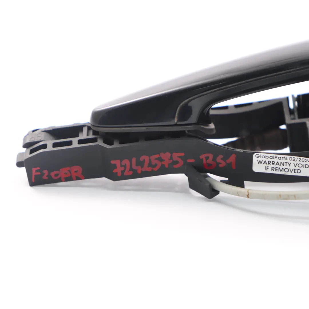 BMW F20 Grab Handle Door Front Right O/S Outside Black Sapphire 475 - SKU rhd-7242575-BS1 - Part number 7242575