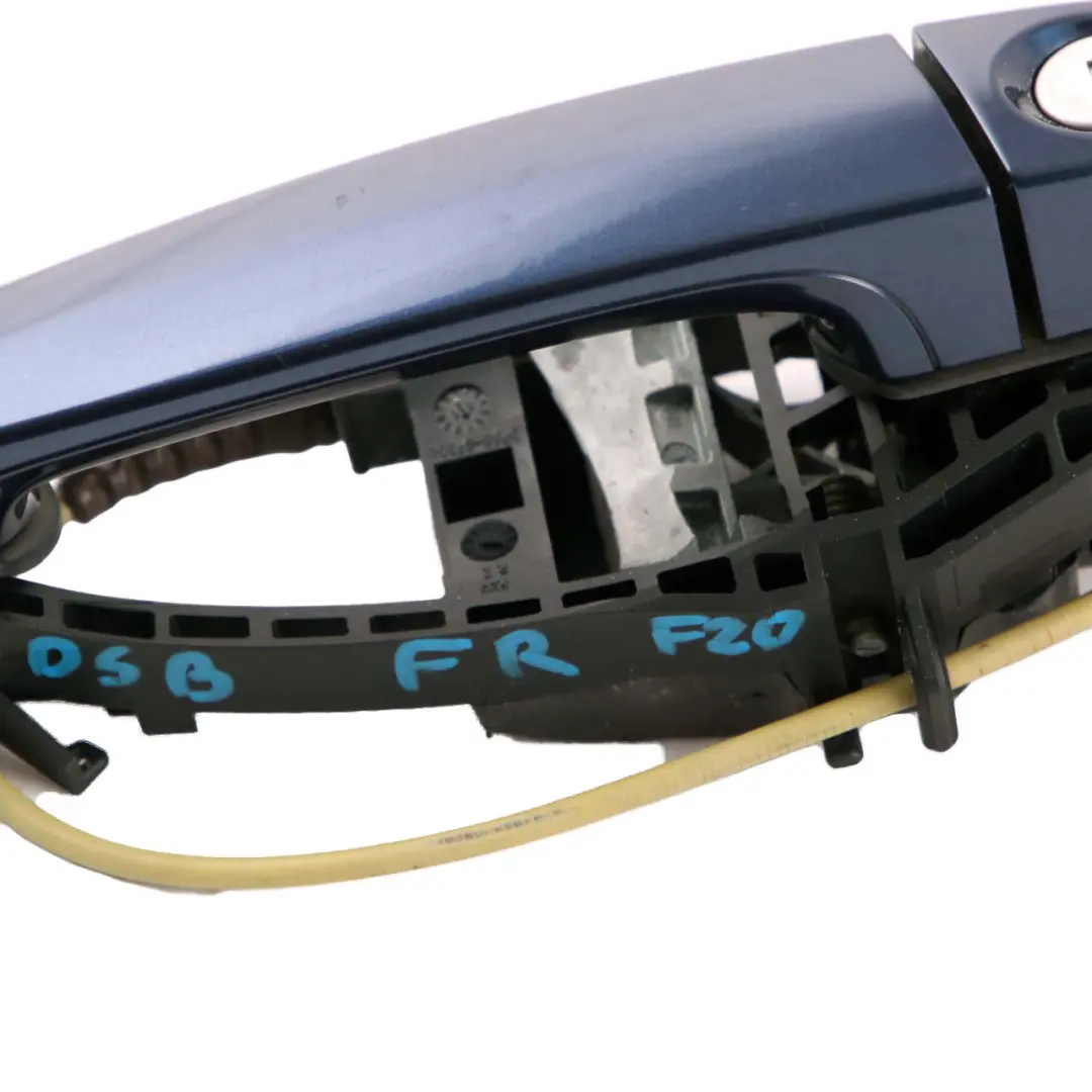 Front Right Grab Handle O/S Tiefseeblau Metallic Deep Sea Blue A76 to BMW 1 F20 with Part number 7242575 BMW 1 F20 Front Right Grab Handle O/S Tiefseeblau Metallic Deep Sea Blue A76 - SKU rhd-7242575-DSB1 - Part number 7242575