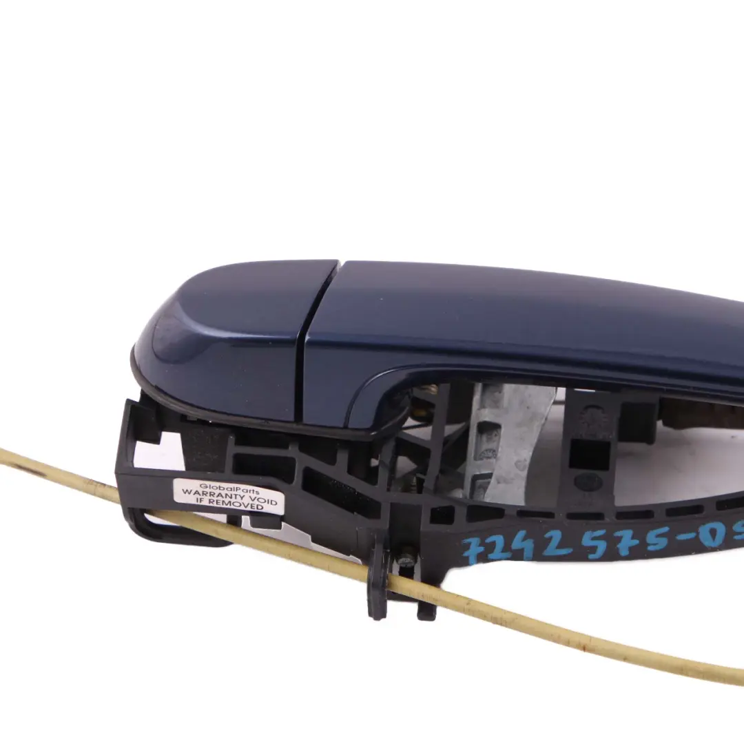 Front Left Grab Handle N/S Tiefseeblau Deep Sea Blue A76 to BMW 1 Series F20 LCI with Part number 7242575 BMW 1 Series F20 LCI Front Left Grab Handle N/S Tiefseeblau Deep Sea Blue A76 - SKU rhd-7242575-DSB - Part number 7242575