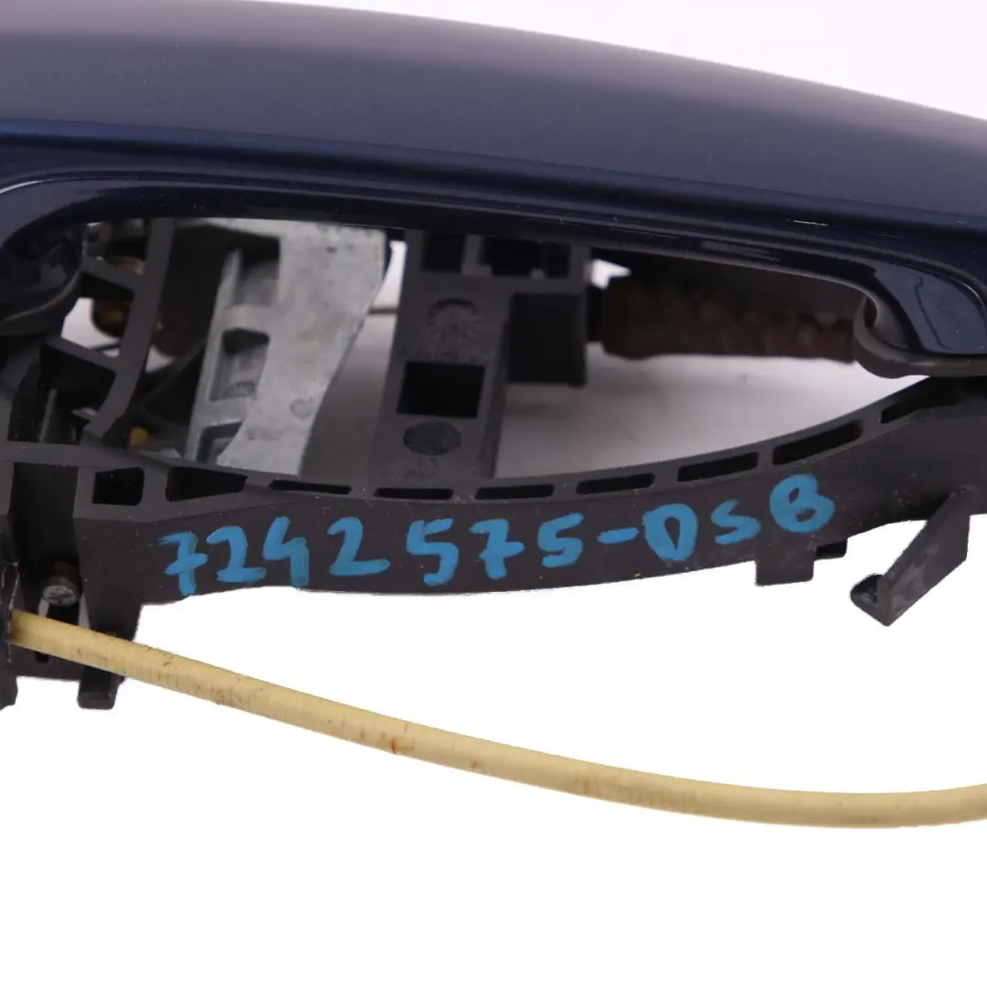 Front Left Grab Handle N/S Tiefseeblau Deep Sea Blue A76 to BMW 1 Series F20 LCI with Part number 7242575 BMW 1 Series F20 LCI Front Left Grab Handle N/S Tiefseeblau Deep Sea Blue A76 - SKU rhd-7242575-DSB - Part number 7242575