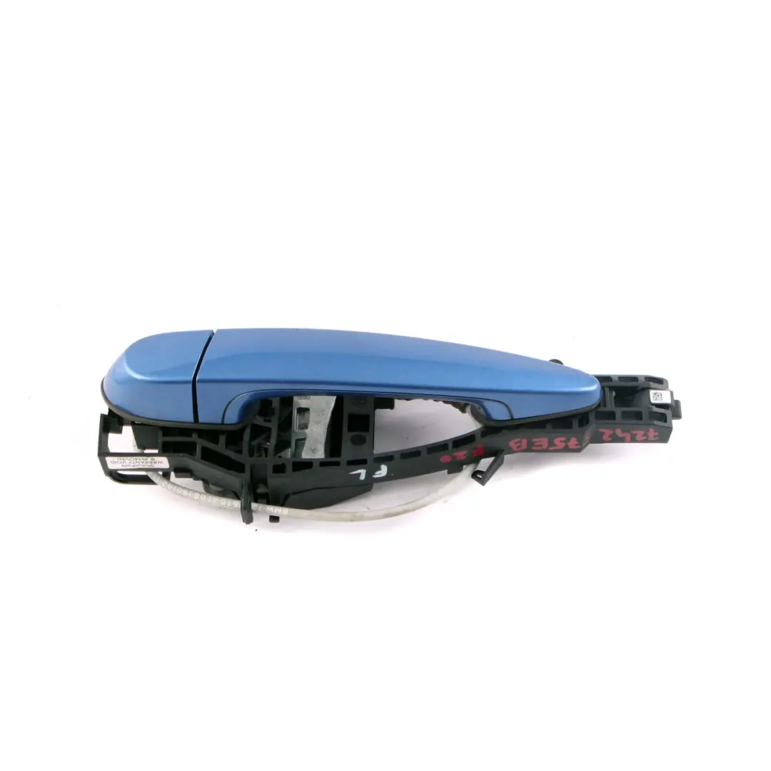 Front Left Grab Handle N/S Estoril Blau Metallic Blue B45 to BMW 1 Series F20 LCI with Part number 7242575 BMW 1 Series F20 LCI Front Left Grab Handle N/S Estoril Blau Metallic Blue B45 - SKU rhd-7242575-EB2 - Part number 7242575