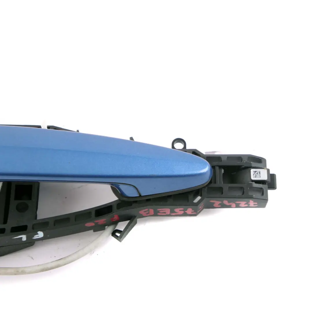 Front Left Grab Handle N/S Estoril Blau Metallic Blue B45 to BMW 1 Series F20 LCI with Part number 7242575 BMW 1 Series F20 LCI Front Left Grab Handle N/S Estoril Blau Metallic Blue B45 - SKU rhd-7242575-EB2 - Part number 7242575