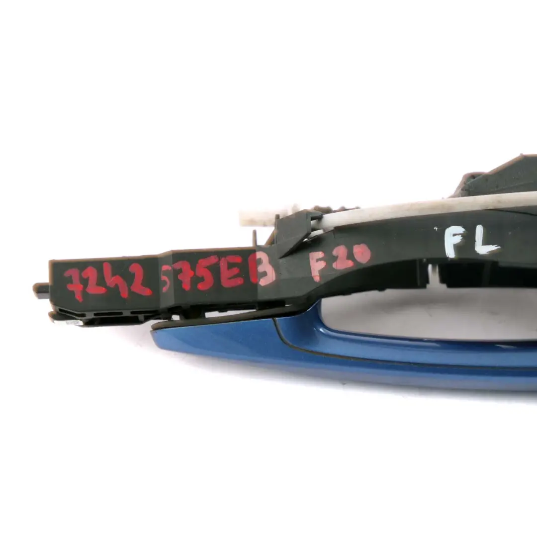 Front Left Grab Handle N/S Estoril Blau Metallic Blue B45 to BMW 1 Series F20 LCI with Part number 7242575 BMW 1 Series F20 LCI Front Left Grab Handle N/S Estoril Blau Metallic Blue B45 - SKU rhd-7242575-EB2 - Part number 7242575