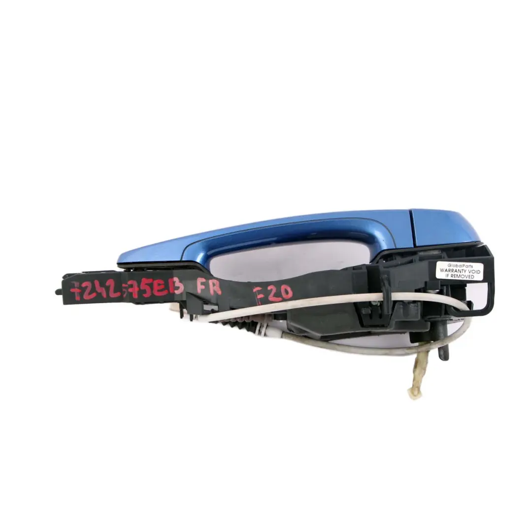 Complete Front Right Grab Handle O/S Estorilblau Estoril Blue to BMW 1 Series F20 3 with Part number 7242575 BMW 1 Series F20 3 Complete Front Right Grab Handle O/S Estorilblau Estoril Blue - SKU rhd-7242575-EB3 - Part number 7242575