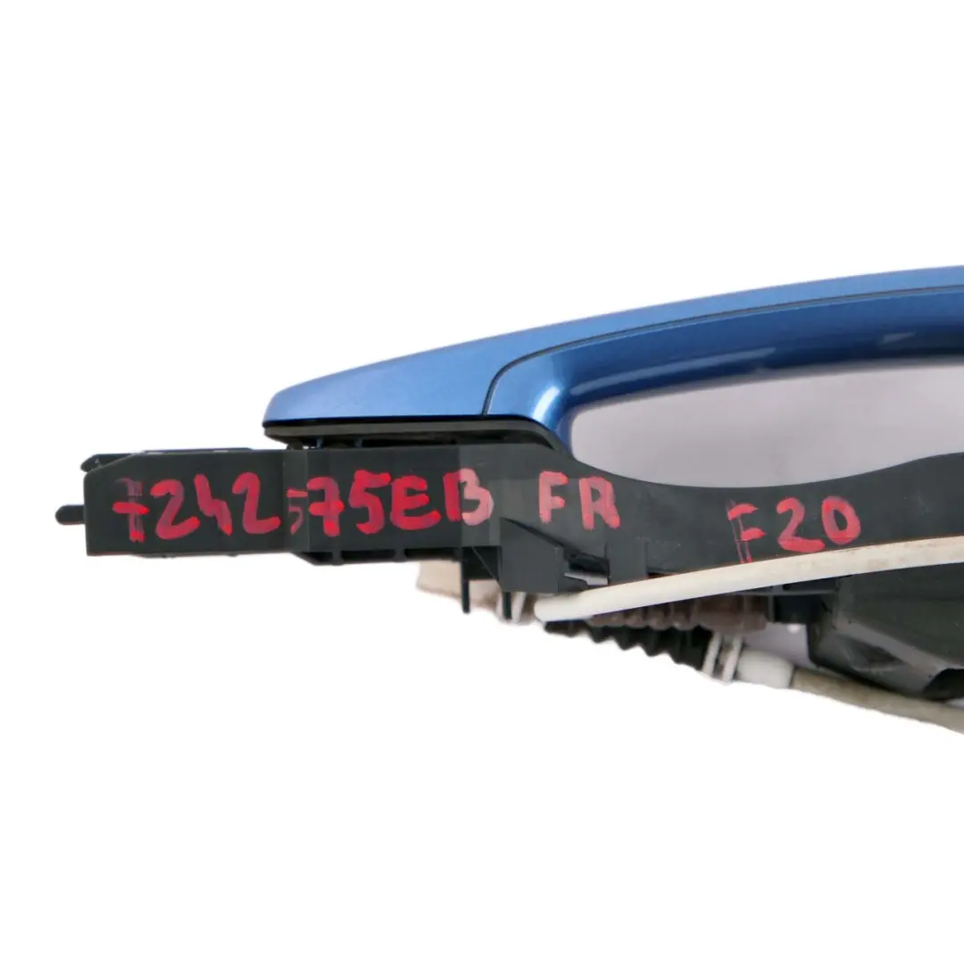 Complete Front Right Grab Handle O/S Estorilblau Estoril Blue to BMW 1 Series F20 3 with Part number 7242575 BMW 1 Series F20 3 Complete Front Right Grab Handle O/S Estorilblau Estoril Blue - SKU rhd-7242575-EB3 - Part number 7242575