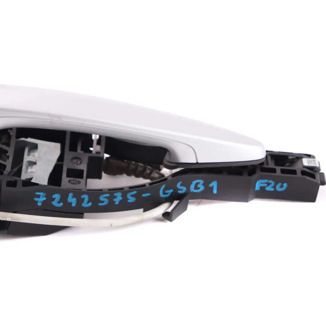 Front Left Grab Handle N/S Glacier Silber Silver A83 to BMW 1 Series F20 LCI with Part number 7242575 BMW 1 Series F20 LCI Front Left Grab Handle N/S Glacier Silber Silver A83 - SKU rhd-7242575-GSB1 - Part number 7242575