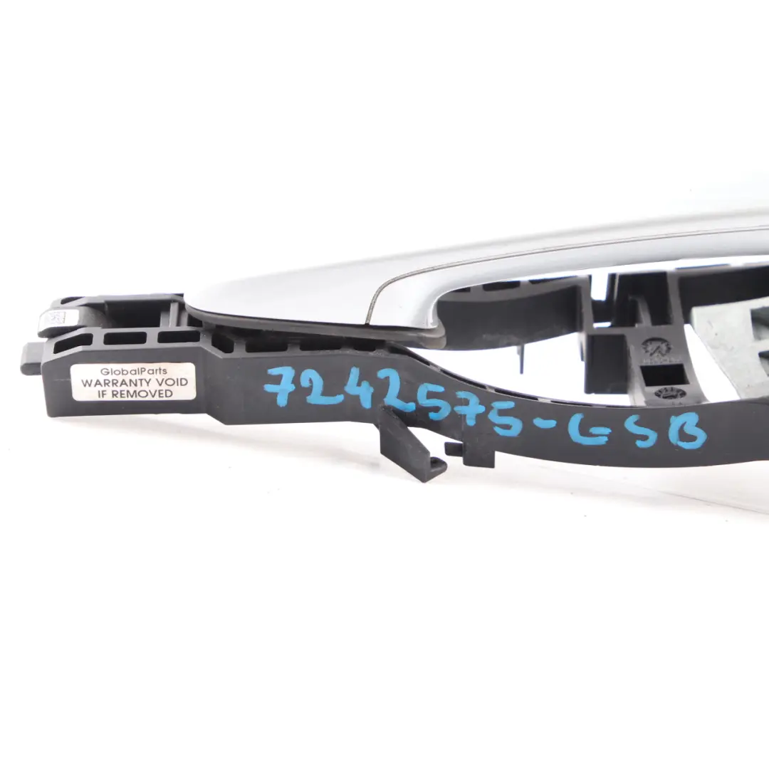 Door Handle BMW F20 Grab Front Right O/S Glacier Silver Metallic - A83 to with Part number 7242575 Door Handle BMW F20 Grab Front Right O/S Glacier Silver Metallic - A83 - SKU rhd-7242575-GSB - Part number 7242575