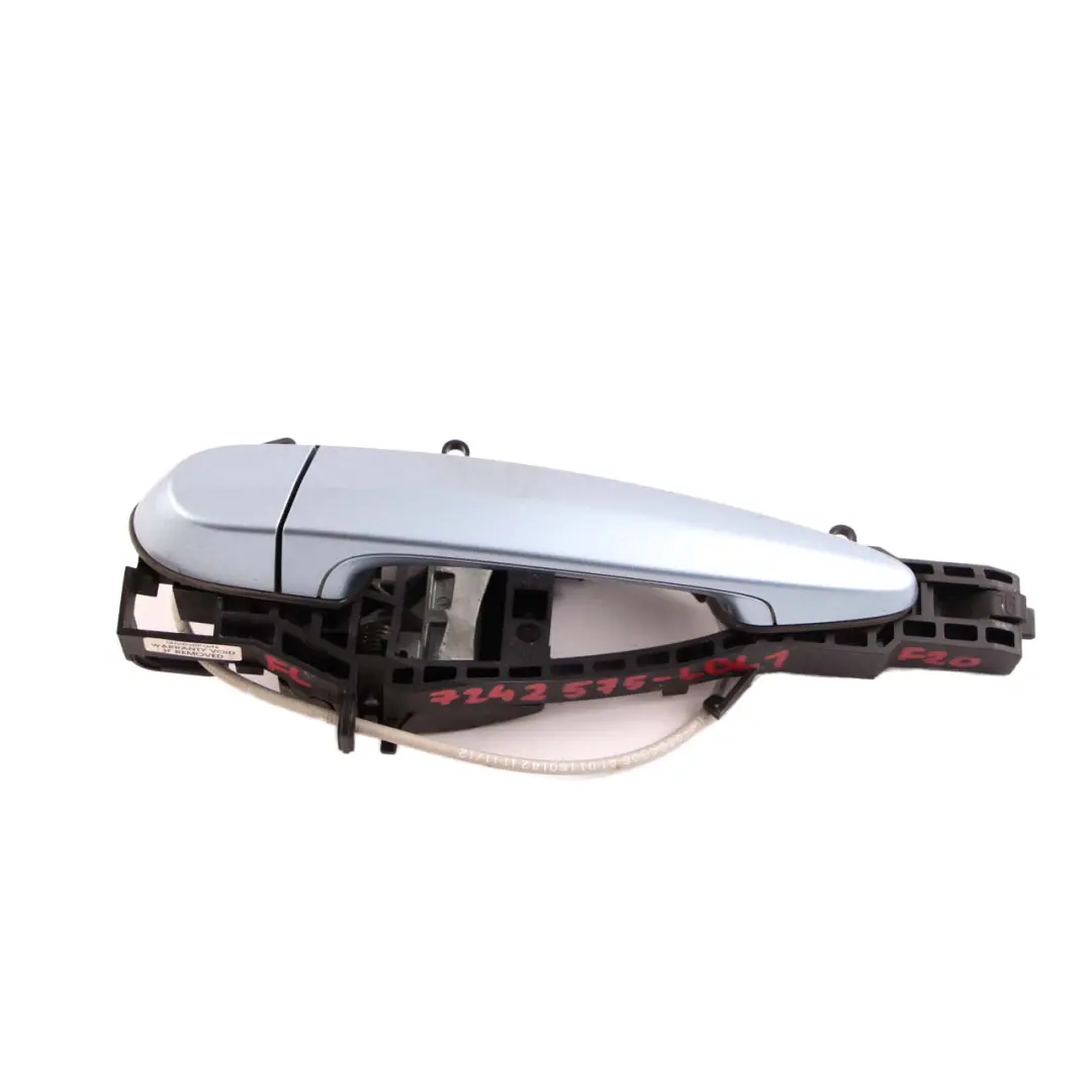 Complete Front Left Grab Handle N/S Liquid Blue Metallic to BMW 1 Series F20 LCI with Part number 7242575 BMW 1 Series F20 LCI Complete Front Left Grab Handle N/S Liquid Blue Metallic - SKU rhd-7242575-LBL1 - Part number 7242575