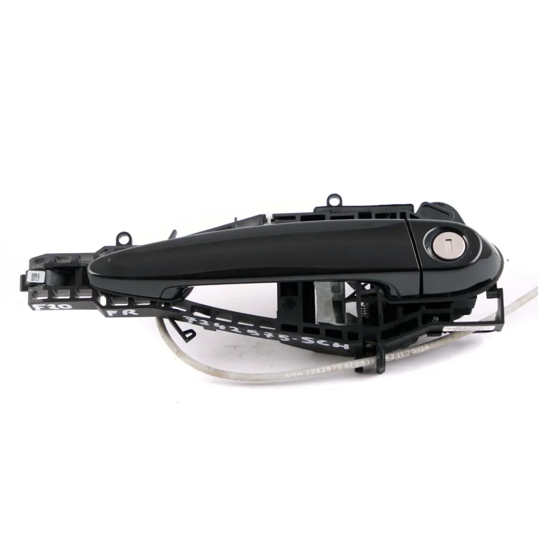 BMW 1 Series F20 2 Complete Front Right Grab Handle O/S Schwarz 2 Black 668 - SKU rhd-7242575-SCH2 - Part number 7242575