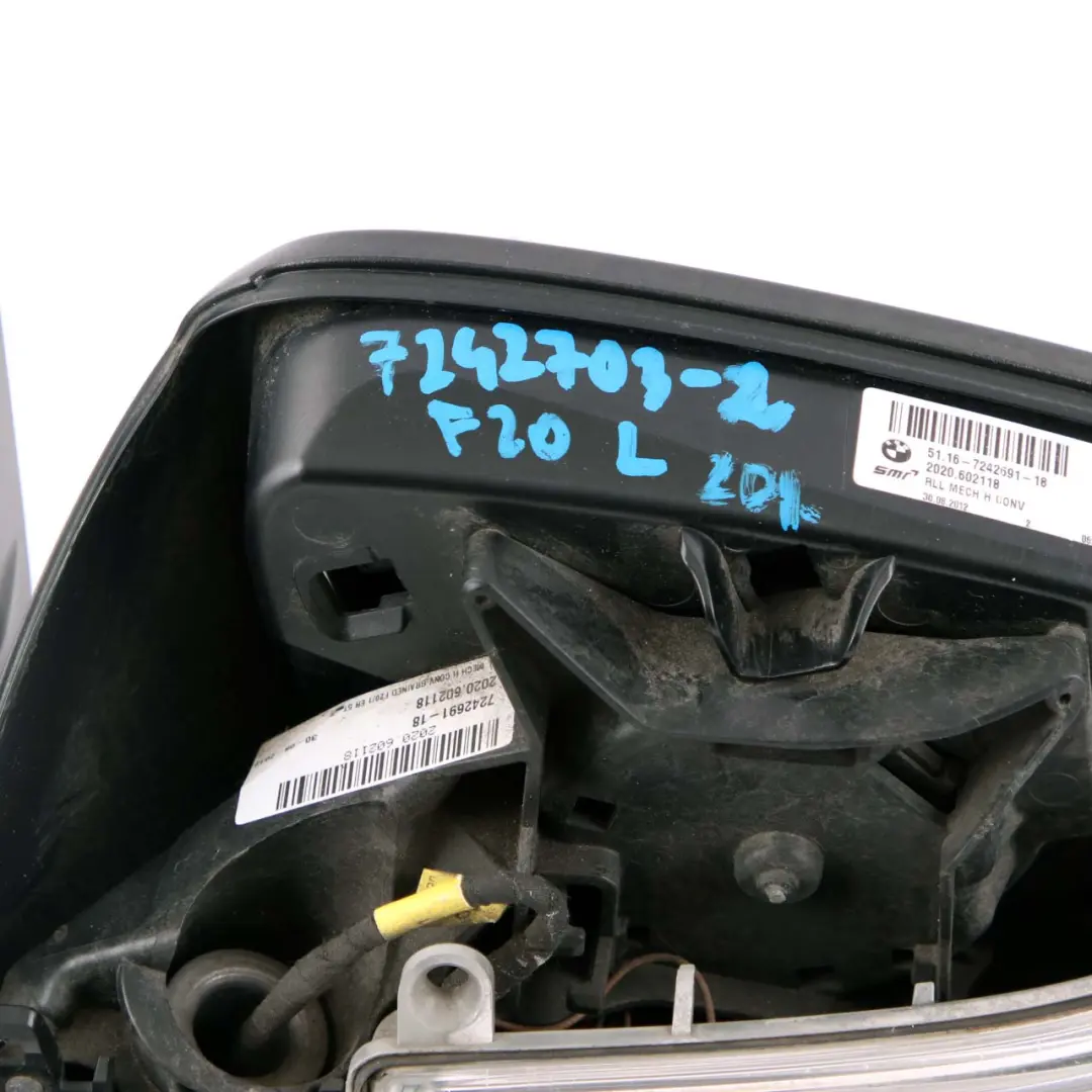 Heated Left Wing Mirror N/S Door Without Cover to BMW 1 Series F20 LCI 1 with Part number 7242703 BMW 1 Series F20 LCI 1 Heated Left Wing Mirror N/S Door Without Cover - SKU rhd-7242703-1 - Part number 7242703