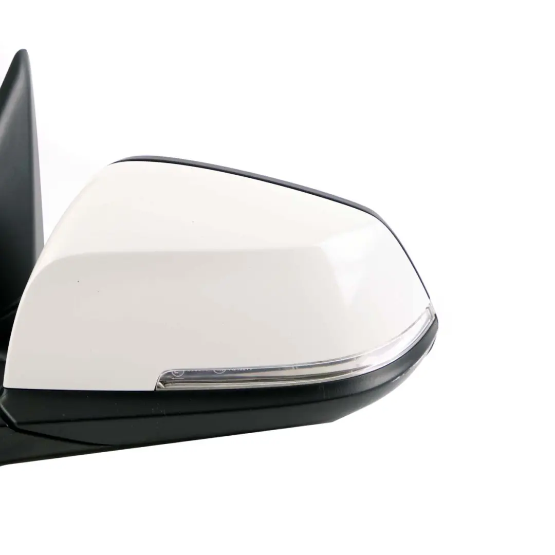 BMW 1 Series 5 F20 LCI Heated Left Wing Mirror N/S Alpinweiss Alpine White 300 - SKU rhd-7242703-AW5 - Part number 7242703