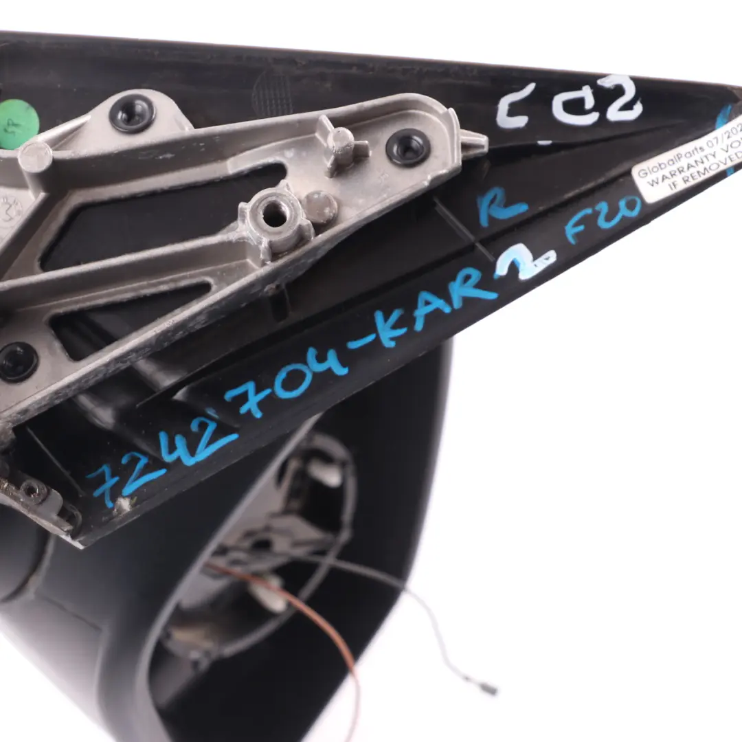 BMW F20 Wing Mirror Heated Right O/S Outside 6 Pins Karmesinrot Red A61 - SKU rhd-7242704-KAR2 - Part number 7242704