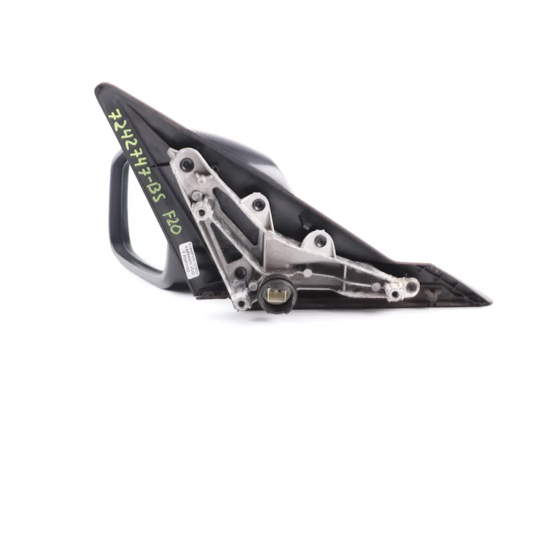 Wing Mirror Heated Auto Dip Door Left N/S Black Sapphire - 475 to BMW F20 with Part number 7242747 BMW F20 Wing Mirror Heated Auto Dip Door Left N/S Black Sapphire - 475 - SKU rhd-7242747-BS - Part number 7242747