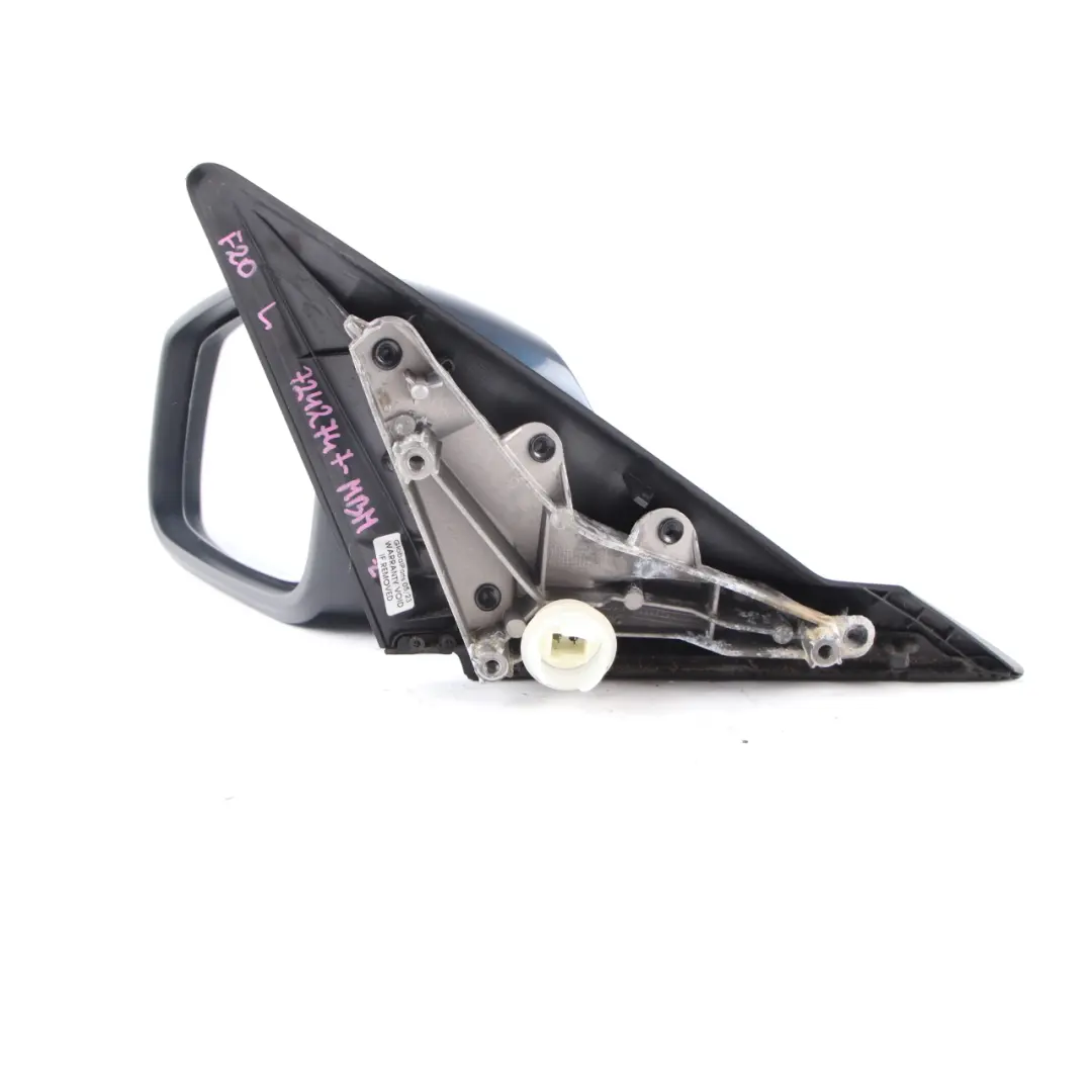 Wing Mirror Heated Auto Dip Door Left N/S Outside Midnight Blue - B38 to BMW F20 with Part number 7242747 BMW F20 Wing Mirror Heated Auto Dip Door Left N/S Outside Midnight Blue - B38 - SKU rhd-7242747-MBM - Part number 7242747