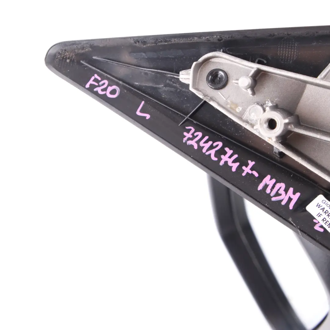 Wing Mirror Heated Auto Dip Door Left N/S Outside Midnight Blue - B38 to BMW F20 with Part number 7242747 BMW F20 Wing Mirror Heated Auto Dip Door Left N/S Outside Midnight Blue - B38 - SKU rhd-7242747-MBM - Part number 7242747