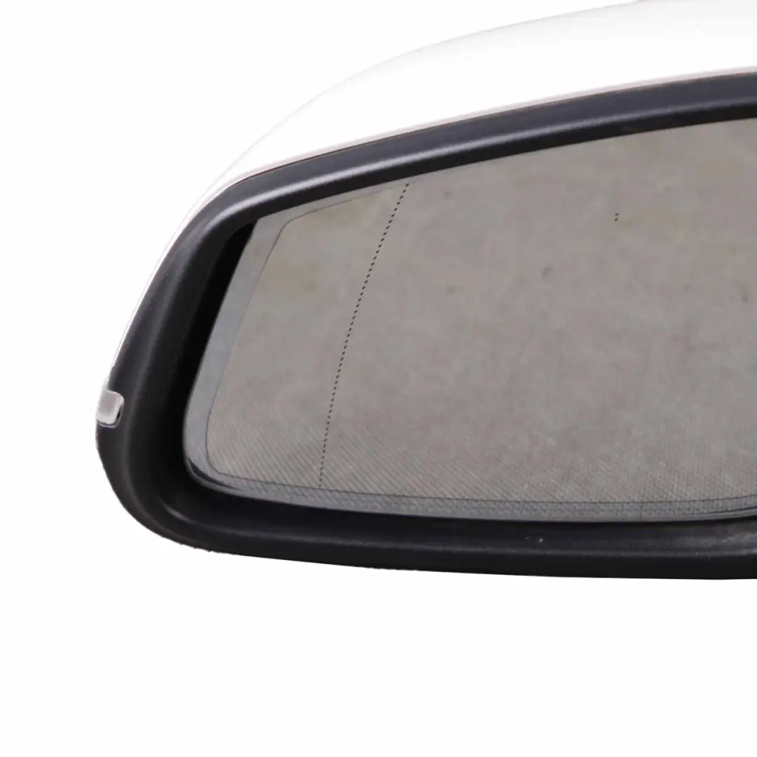 Wing Mirror Heated Auto Dip Door Left N/S Mineral White Metallic - A96 to BMW F20 with Part number 7242747 BMW F20 Wing Mirror Heated Auto Dip Door Left N/S Mineral White Metallic - A96 - SKU rhd-7242747-MW - Part number 7242747