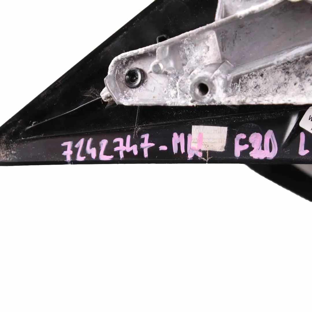 Wing Mirror Heated Auto Dip Door Left N/S Mineral White Metallic - A96 to BMW F20 with Part number 7242747 BMW F20 Wing Mirror Heated Auto Dip Door Left N/S Mineral White Metallic - A96 - SKU rhd-7242747-MW - Part number 7242747