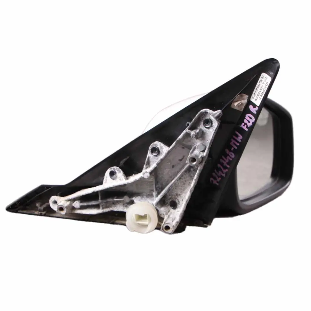 BMW F20 Wing Mirror Heated Auto Dip Door Right O/S Mineral White Metallic - A96 - SKU rhd-7242748-MW - Part number 7242748