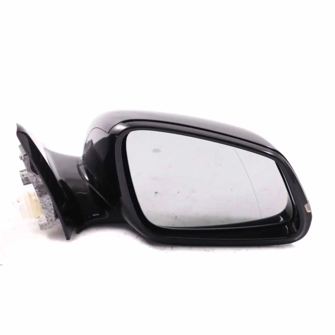 BMW 1 Series F20 Right Heated Wing Mirror O/S High Gloss Black Sapphire 475 - SKU rhd-7242780-BS - Part number 7242780