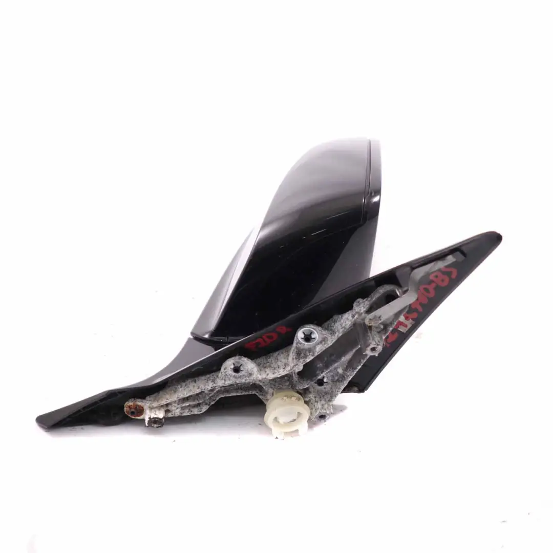 BMW 1 Series F20 Right Heated Wing Mirror O/S High Gloss Black Sapphire 475 - SKU rhd-7242780-BS - Part number 7242780