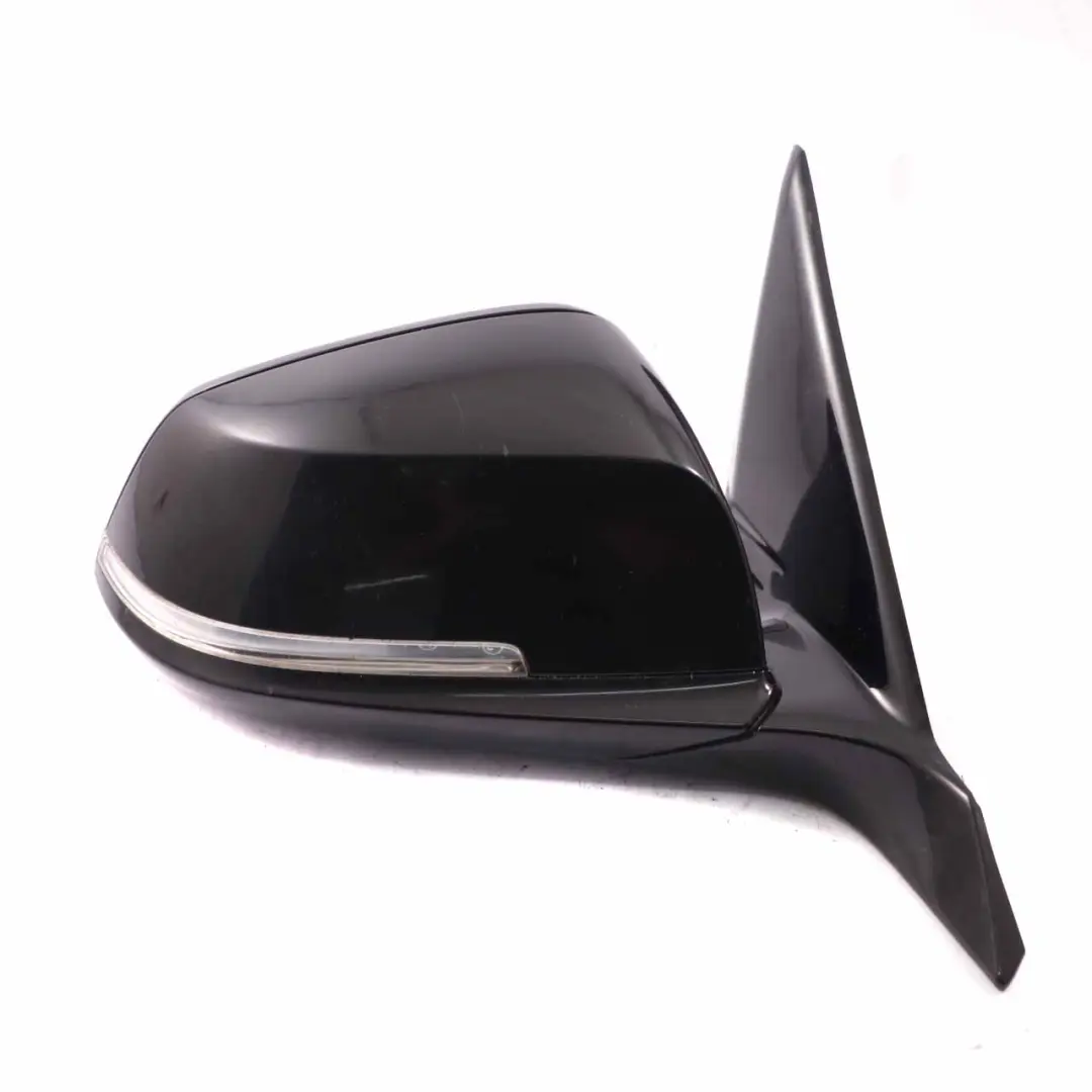 BMW 1 Series F20 Right Heated Wing Mirror O/S High Gloss Black Sapphire 475 - SKU rhd-7242780-BS - Part number 7242780