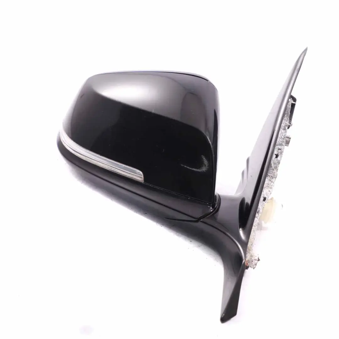 BMW 1 Series F20 Right Heated Wing Mirror O/S High Gloss Black Sapphire 475 - SKU rhd-7242780-BS - Part number 7242780
