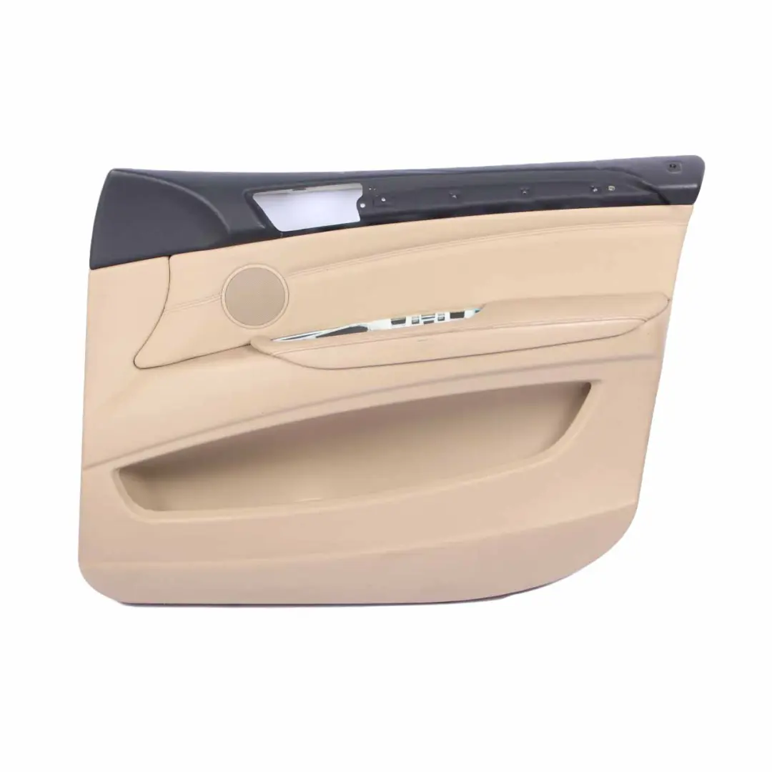 Door Card Front Right O/S Lining Fabric Leather Nevada Beige to BMW X5 E70 with Part number 7244368 BMW X5 E70 Door Card Front Right O/S Lining Fabric Leather Nevada Beige - SKU rhd-7244368 - Part number 7244368