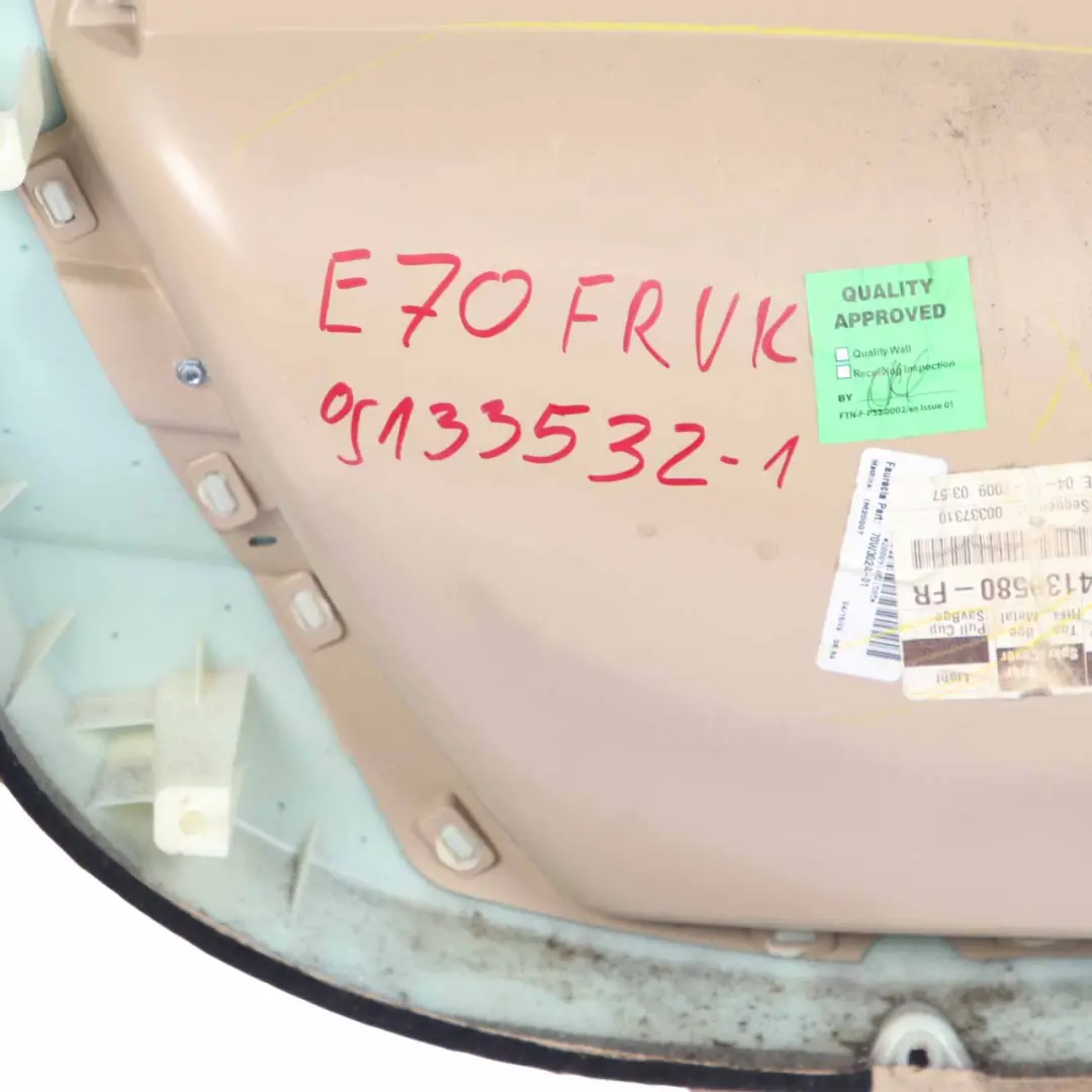 Door Card Front Right O/S Lining Fabric Leather Nevada Beige to BMW X5 E70 with Part number 7244368 BMW X5 E70 Door Card Front Right O/S Lining Fabric Leather Nevada Beige - SKU rhd-7244368 - Part number 7244368