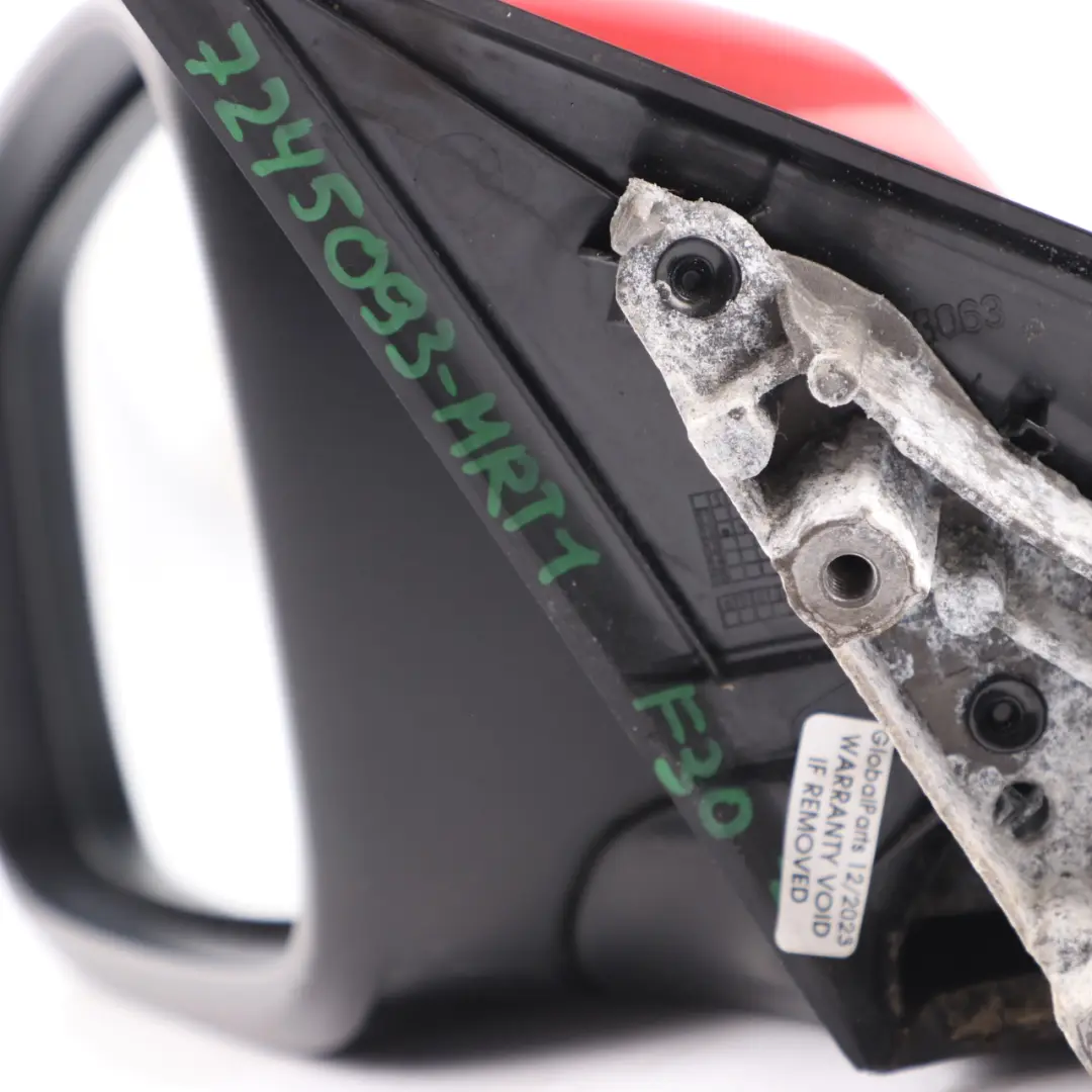  Wing Mirror BMW F30 F31 Heated Door Left N/S 6 Pins Melbourne Red Metallic A75 - SKU rhd-7245093-MRT1 - Part number 7245093