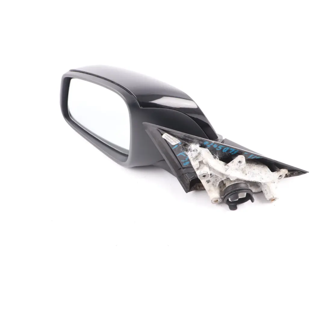 BMW 3 Series F30 F31 Heated Left Wing Mirror N/S Schwarz 2 Black 668 - SKU rhd-7245093-SCH - Part number 7245093