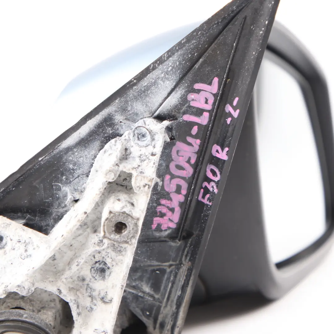  Wing Mirror BMW F30 F31 Heated Right Door O/S Liquid Blue Metallic B40 6 Pins - SKU rhd-7245094-LBL - Part number 7245094