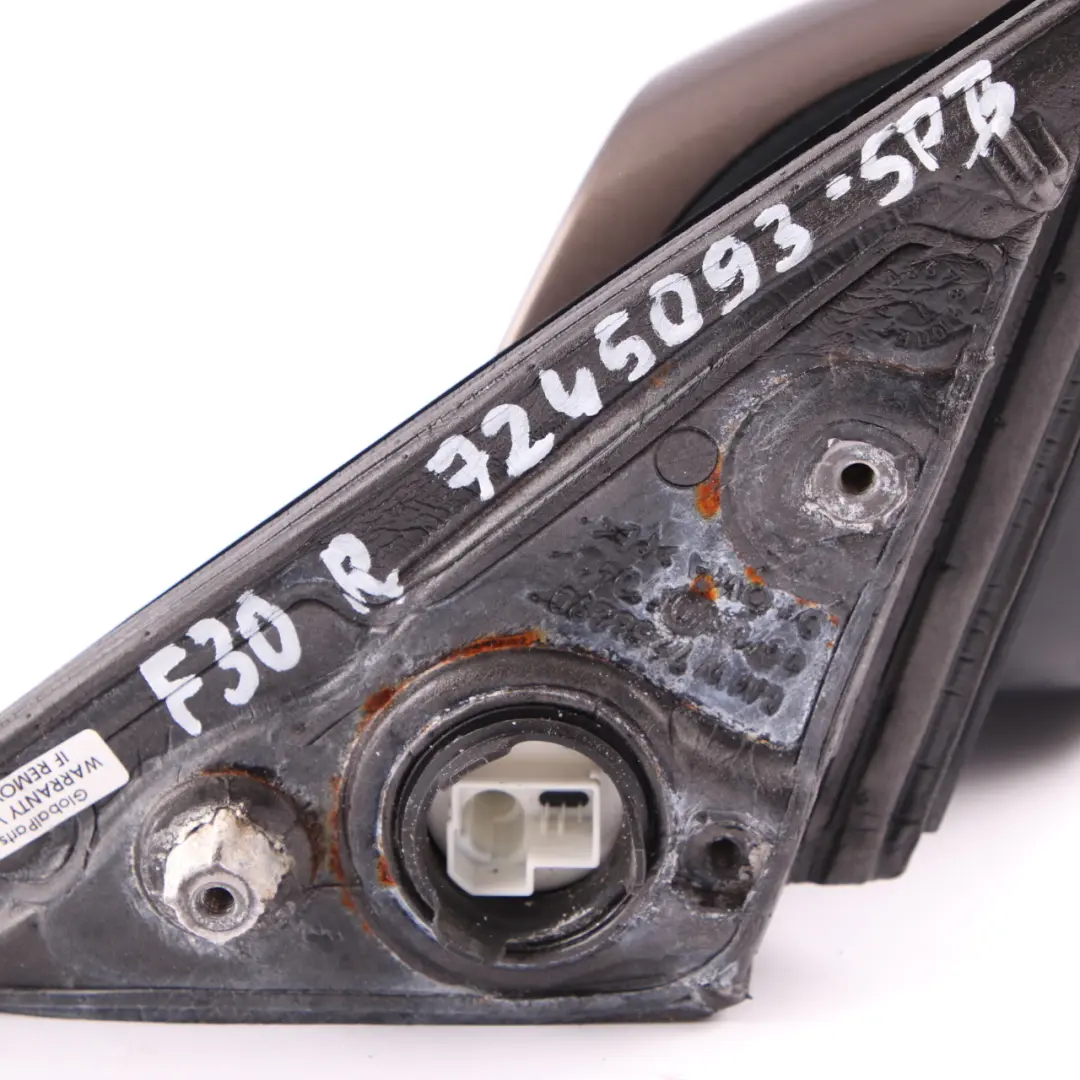 Wing Mirror BMW F30 F31 Heated Right O/S Sparkling Bronze Metallic B06 to with Part number 7245094 Wing Mirror BMW F30 F31 Heated Right O/S Sparkling Bronze Metallic B06 - SKU rhd-7245094-SPB - Part number 7245094