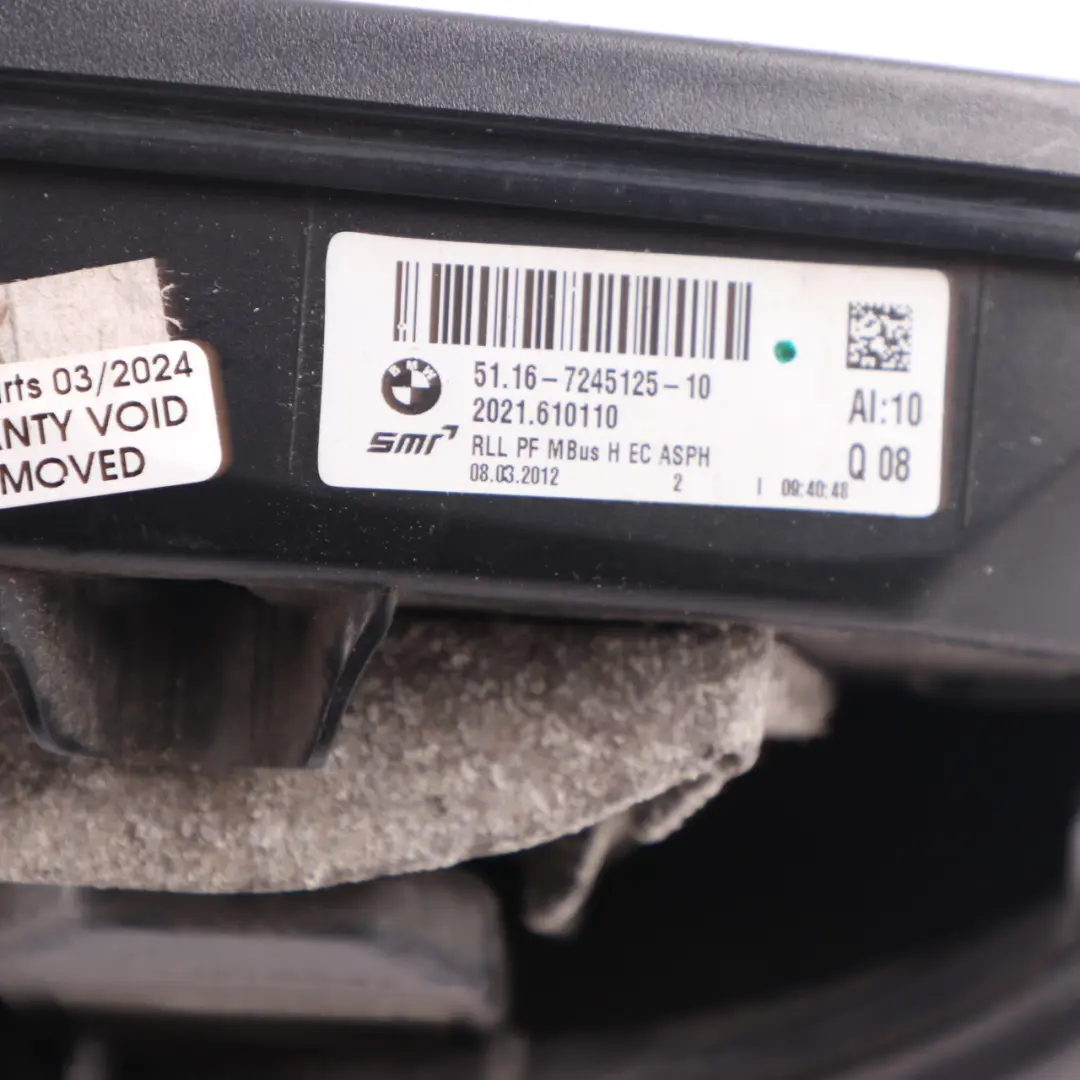  Wing Mirror BMW F30 F31 Outside Door Left N/S Heated Auto Dip 5 Pins - SKU rhd-7245137-1 - Part number 7245137